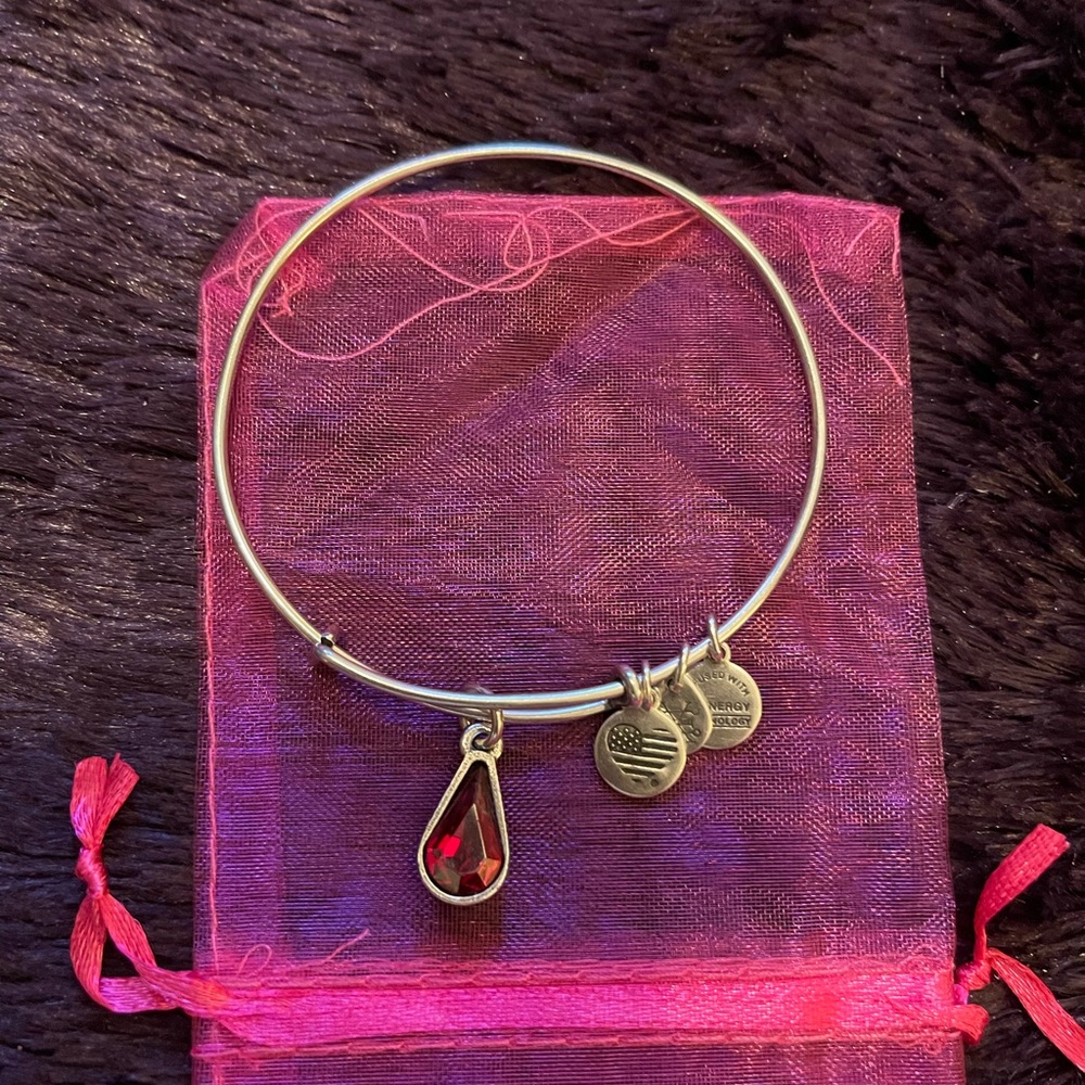 Alex & Ani Jan. Garnet birthstone bracelet